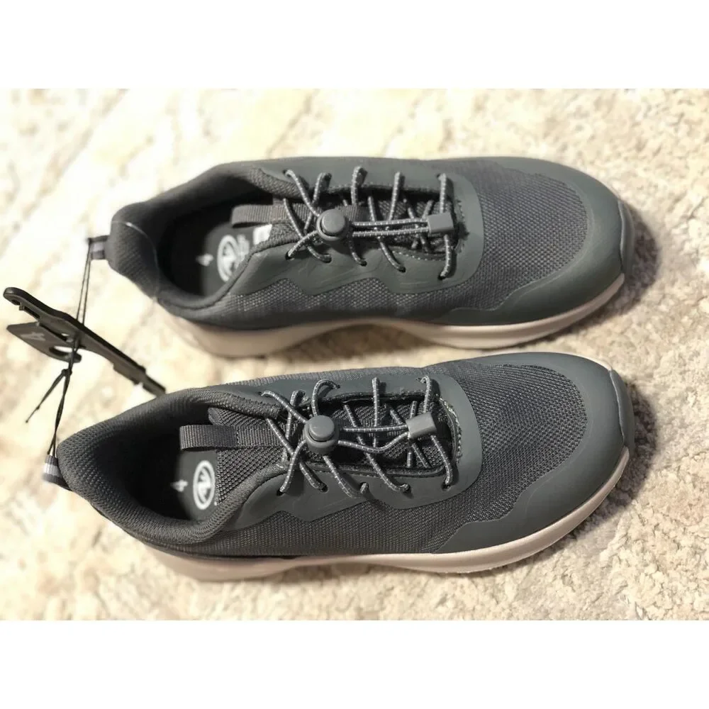 Youth Size 4 Grey Slip On Tennis Shoes